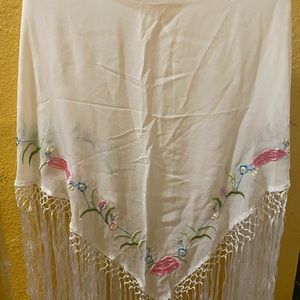 Throw over blouse